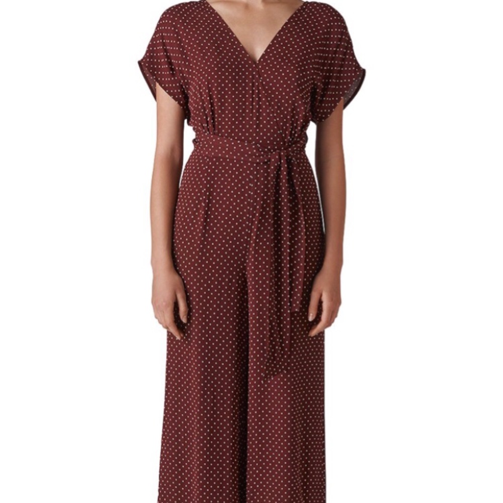 Whistles Margot Spot Jumpsuit US 8